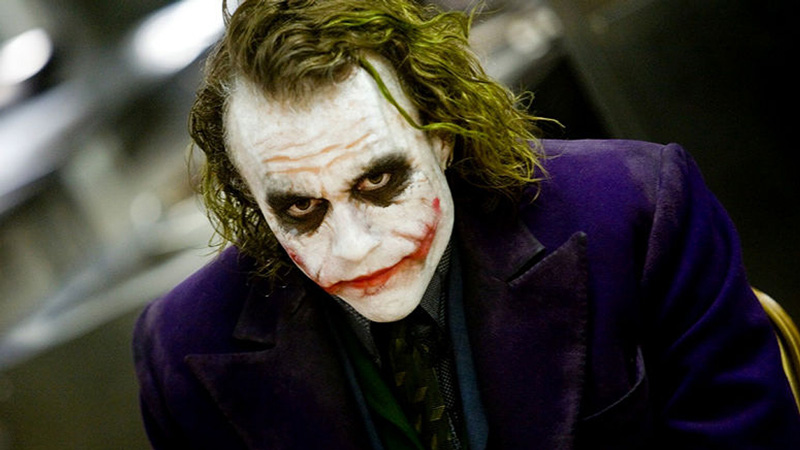 ο joker απο την ταινία Dark Knight