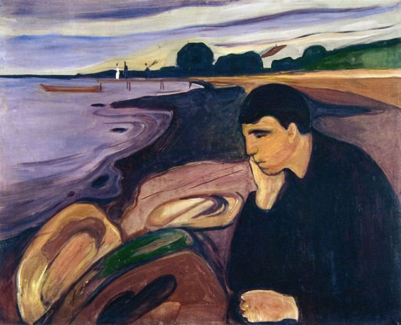 το έργο του Edvard Munch Melancholy